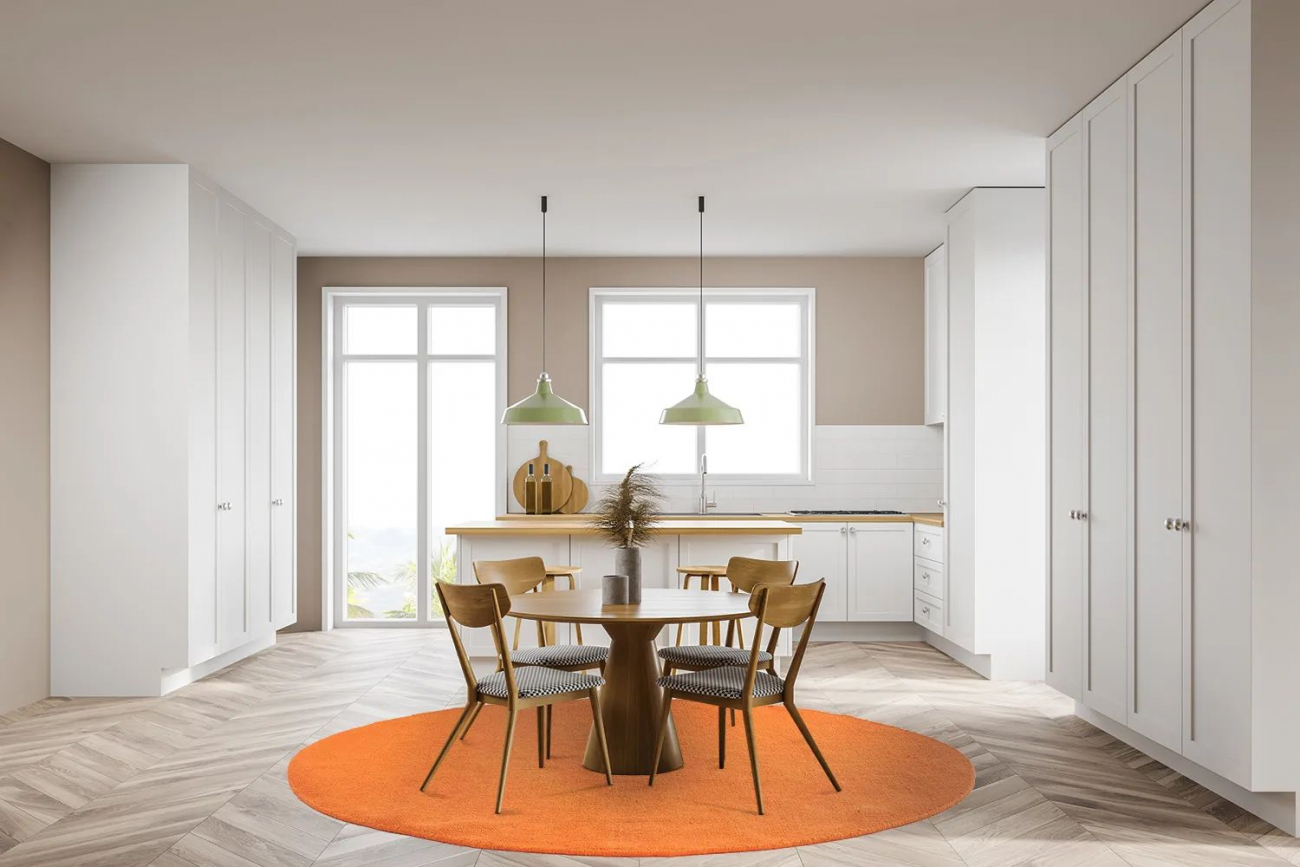 Tappeto rotondo 'Hamilton' 240cm - Buccia d'Arancia