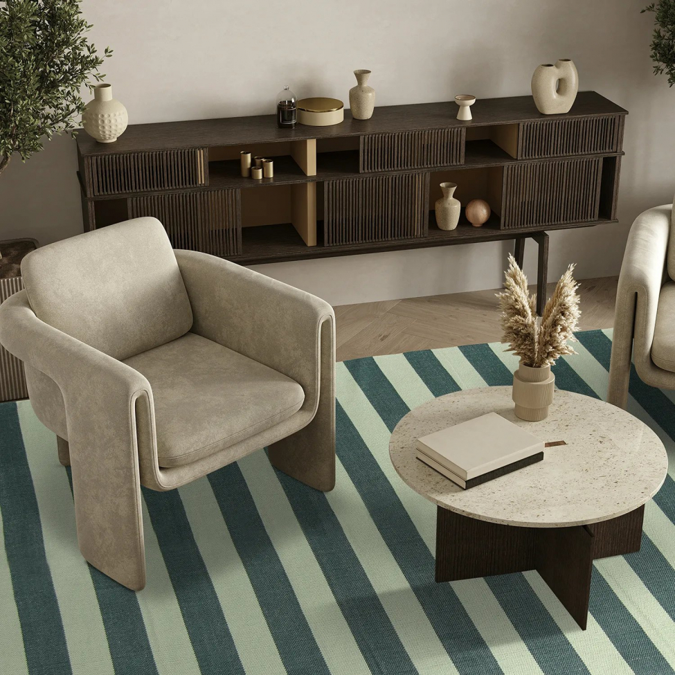 Tappeto in cotone 'Nilo' 80x300cm - Verde