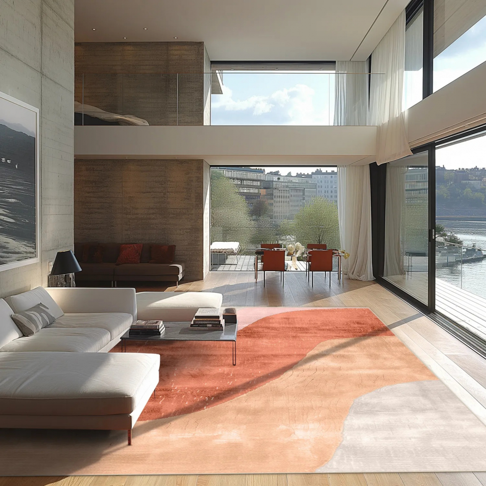 Tappeto Wilton 'Barcelona' 240x340cm - Champagne/Arancione