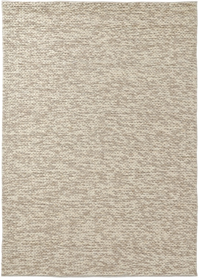 Tappeto di lana 'Talvia Braided Wool' - Naturale