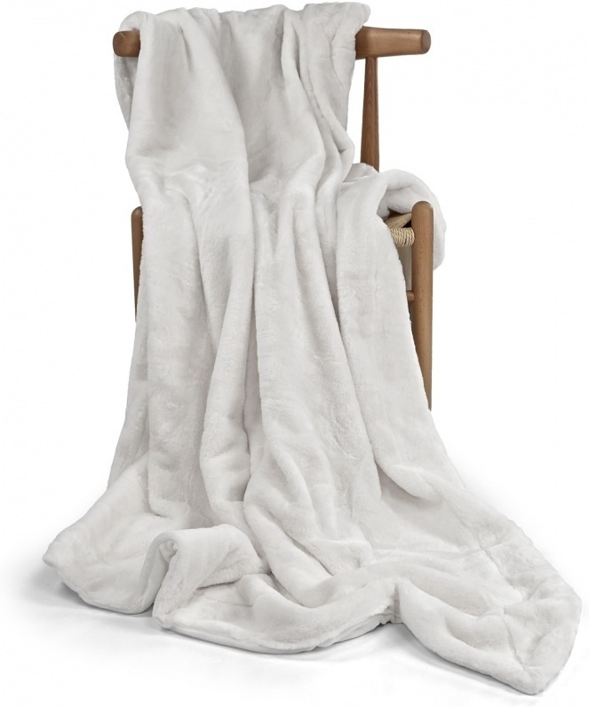 Coperta 'Aranga Super Soft Throw' 130x170cm - Bianco