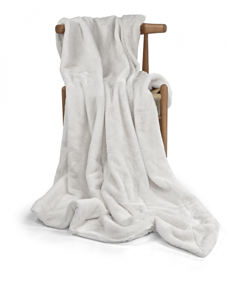Coperta 'Aranga Super Soft Throw' 130x170cm - Bianco