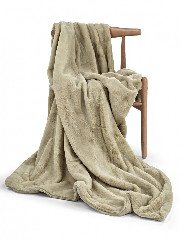 Coperta 'Aranga Super Soft Throw' 130x170cm - Verde chiaro