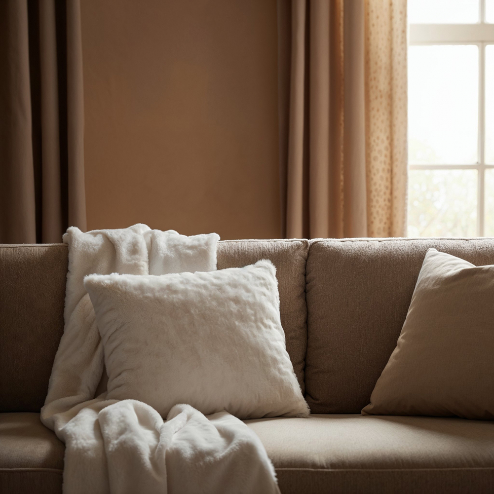 Fodera per cuscino 'Aranga Super Soft' 45x45cm - Bianco