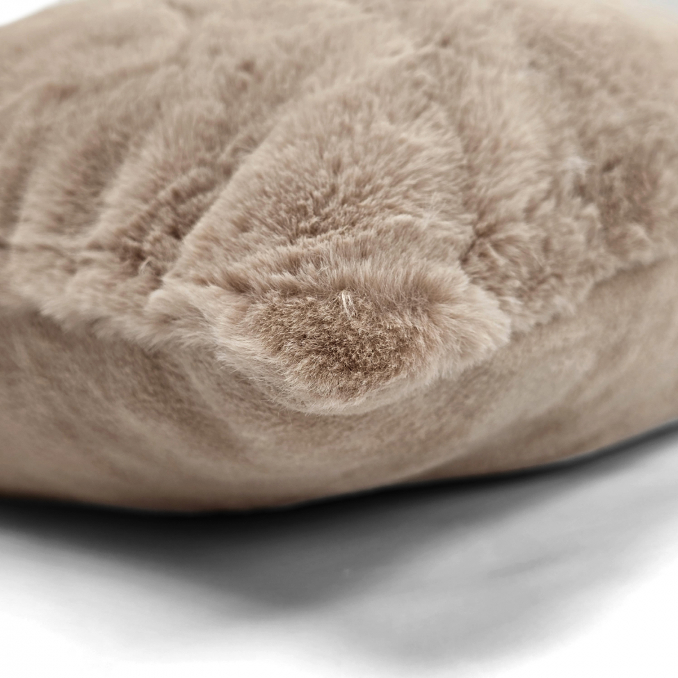 Fodera per cuscino 'Aranga Super Soft' 45x45cm - Marrone