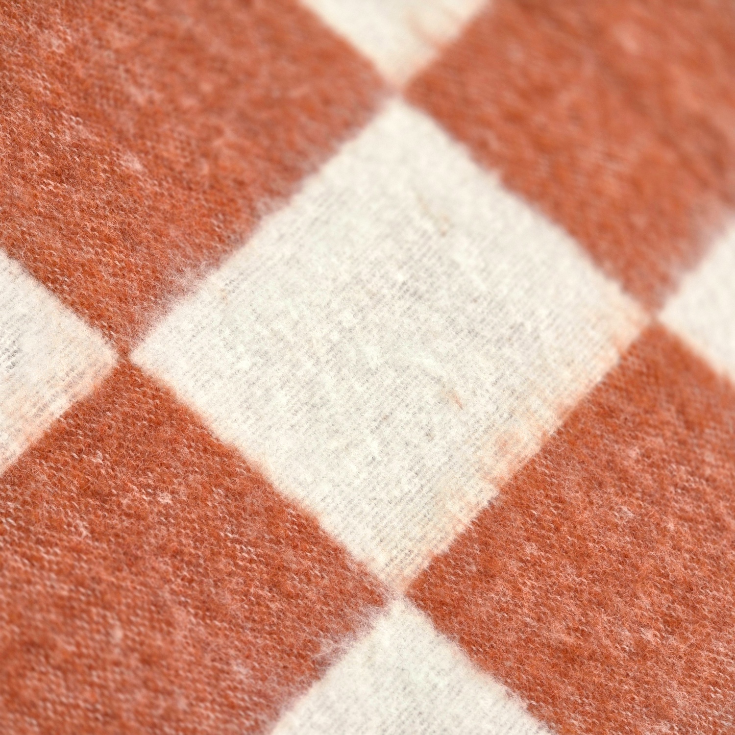 Plaid 'Audrey Check' 130x170cm - Rosa/bianco