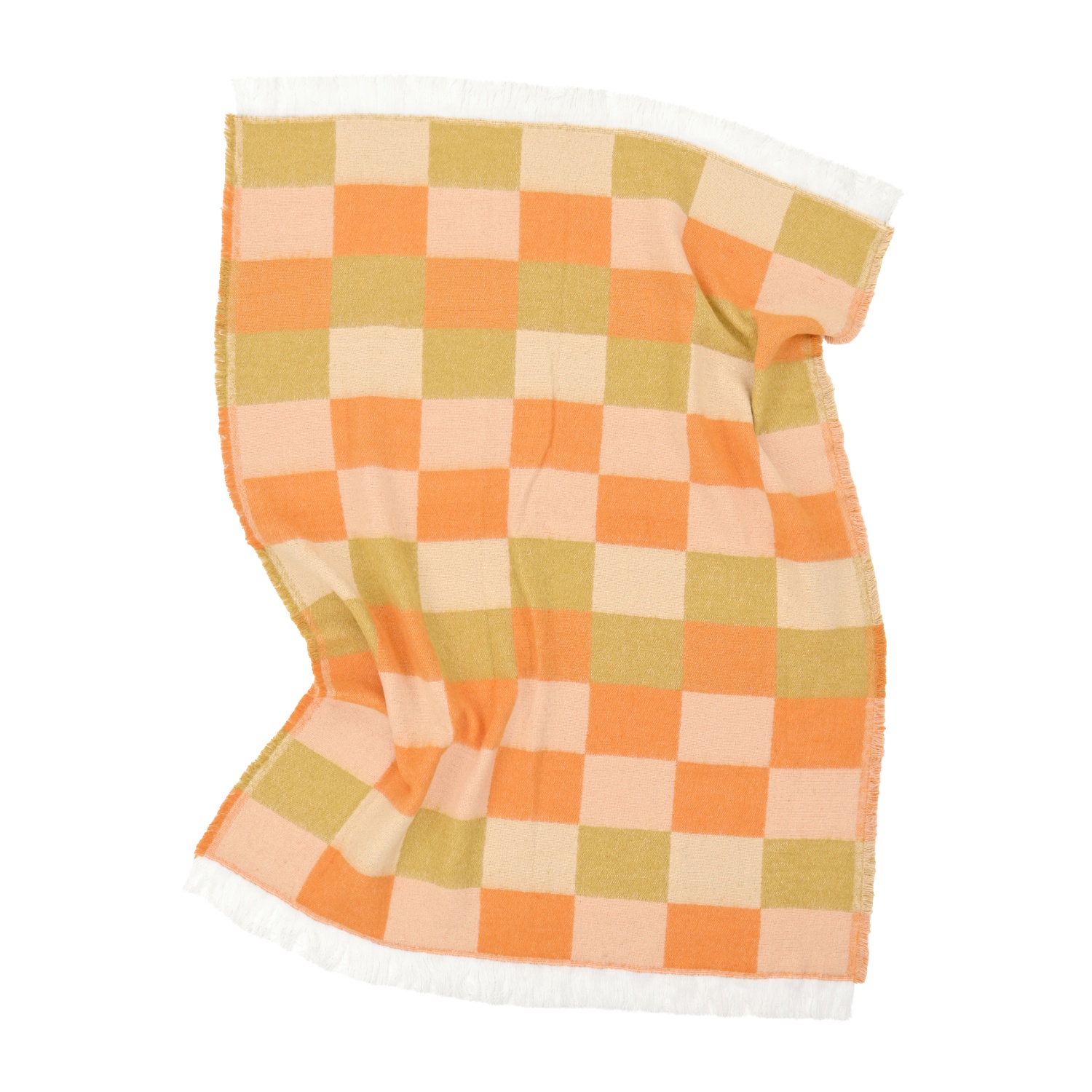 Plaid 'Audrey Check' 130x170cm - Beige/giallo/arancione