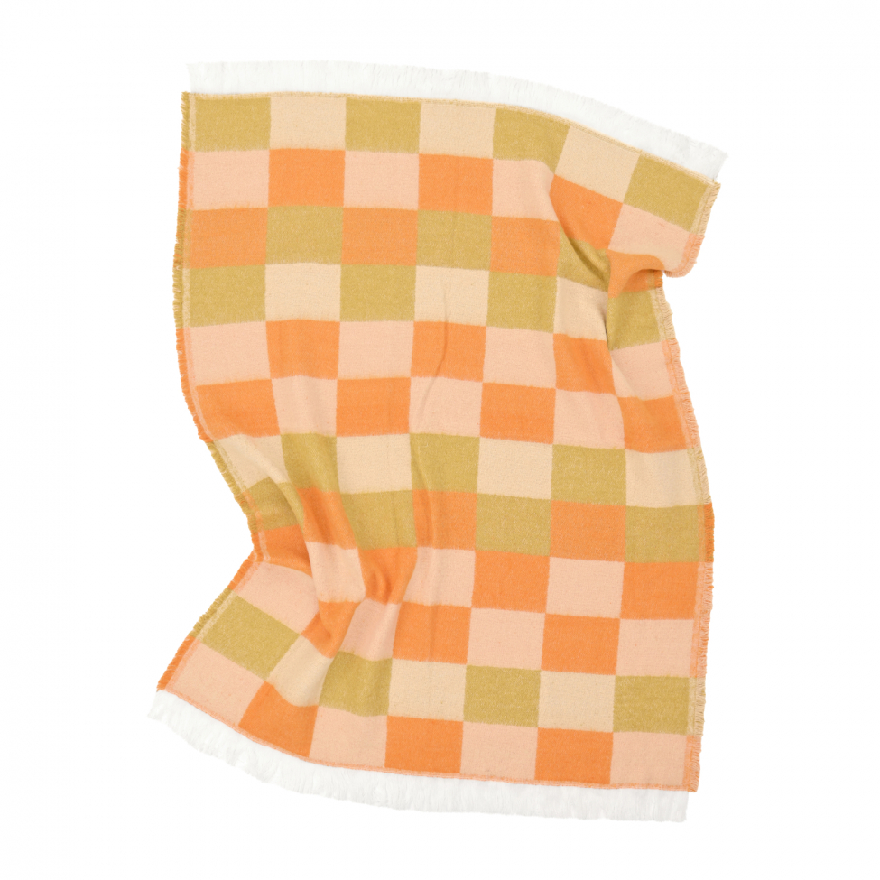 Plaid 'Audrey Check' 130x170cm - Beige/giallo/arancione