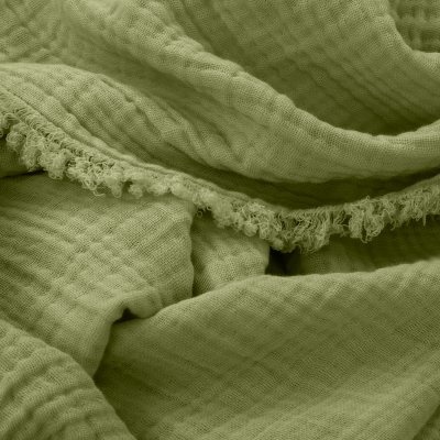 Coperta in mussola 'Dorena' 130x170cm - Verde