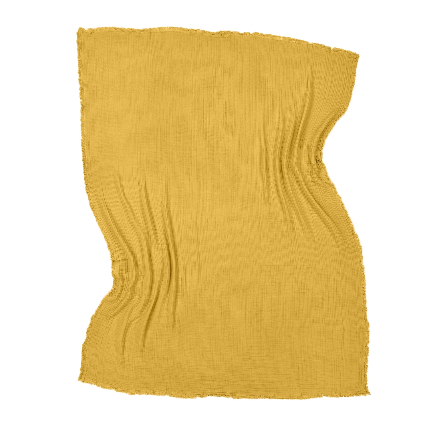 Coperta in mussola 'Dorena' 130x170cm - Giallo