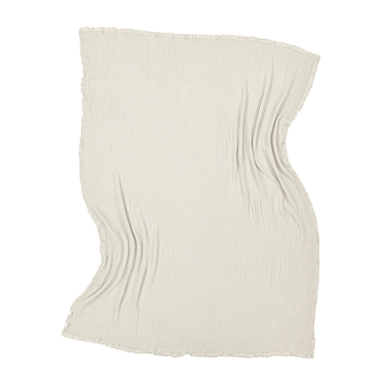 Coperta in mussola 'Dorena' 130x170cm - Grigio