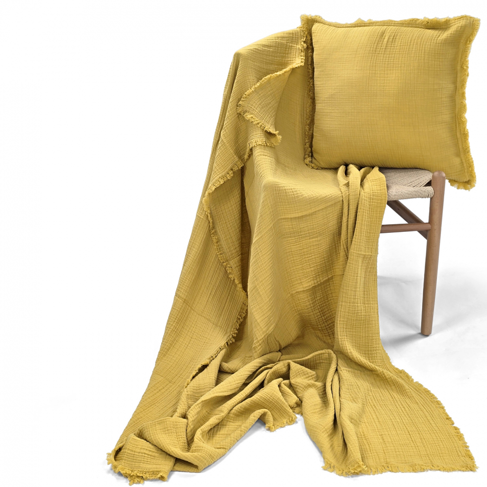 Fodera per cuscino 'Dorena' 45x45cm - Giallo