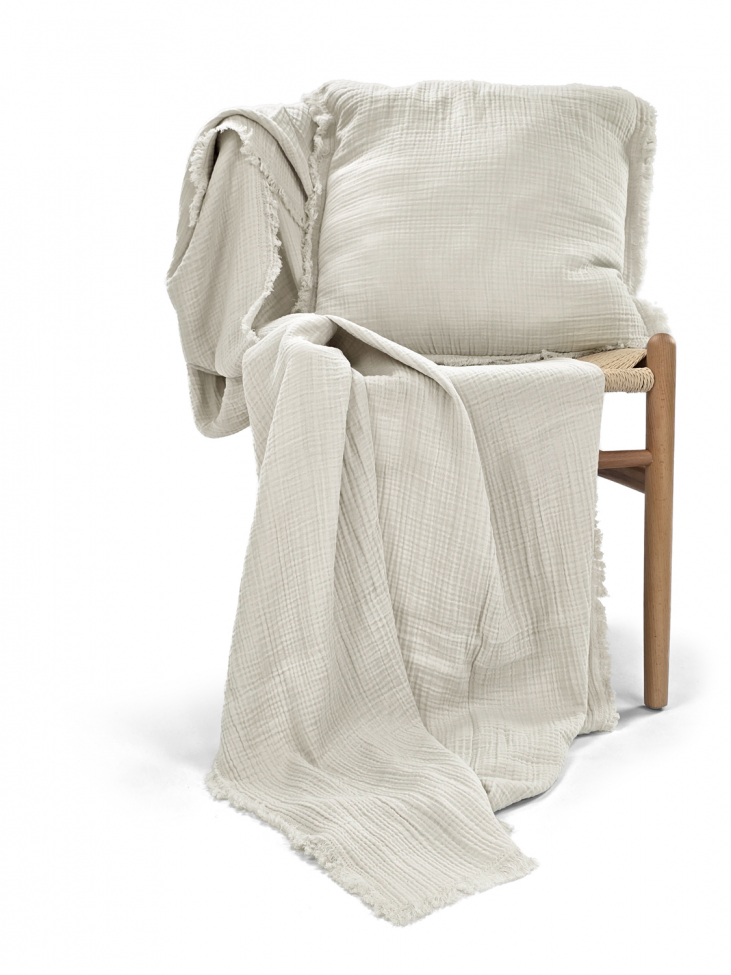 Fodera per cuscino 'Dorena' 45x45cm - Grigio