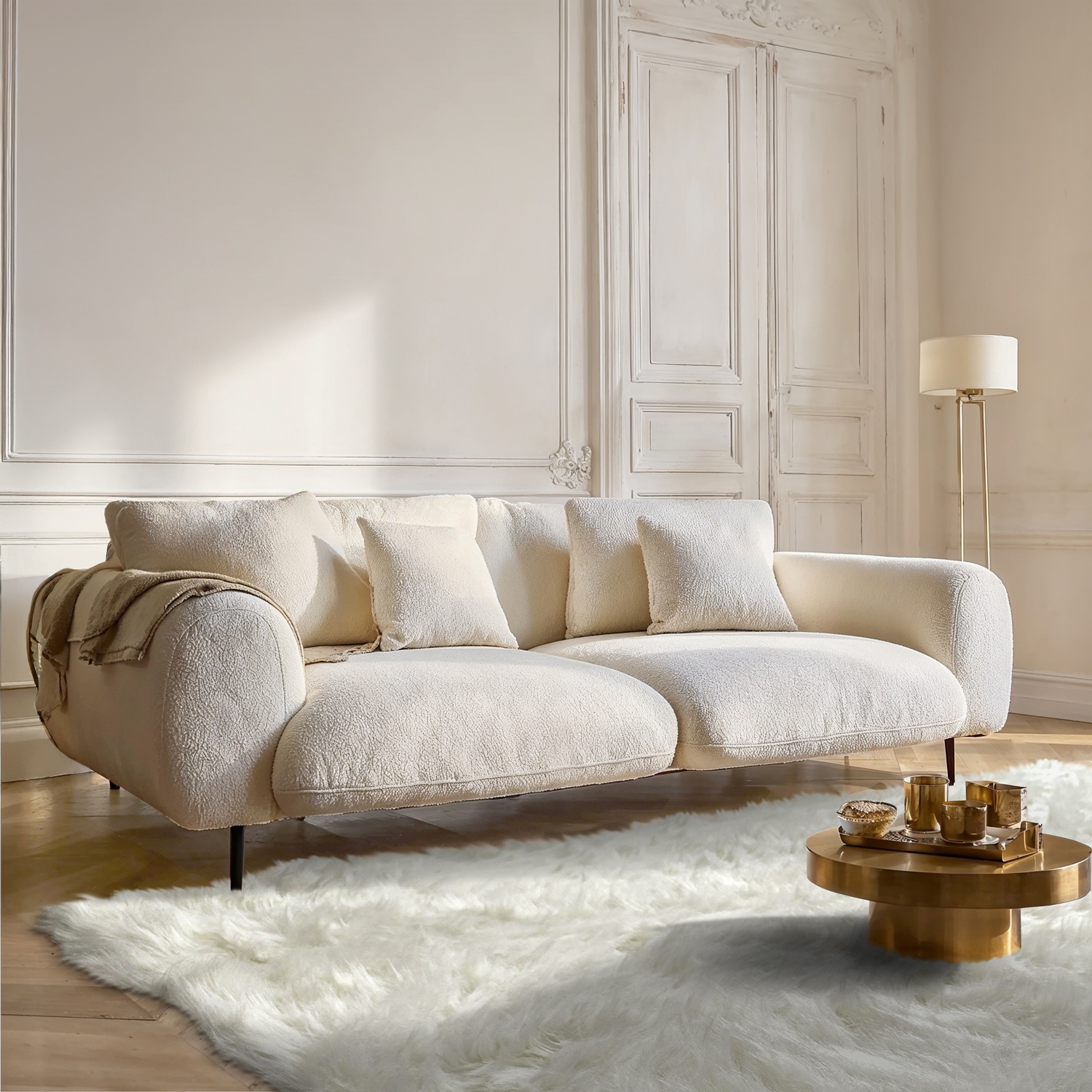 Tappeto Rya 'Sohar' - Bianco