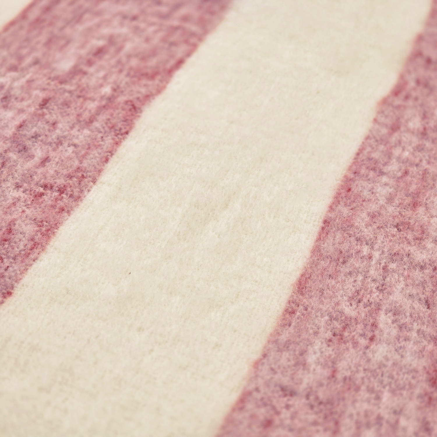 Plaid 'Beatriz Stripe' 130x170cm - Rosso/bianco
