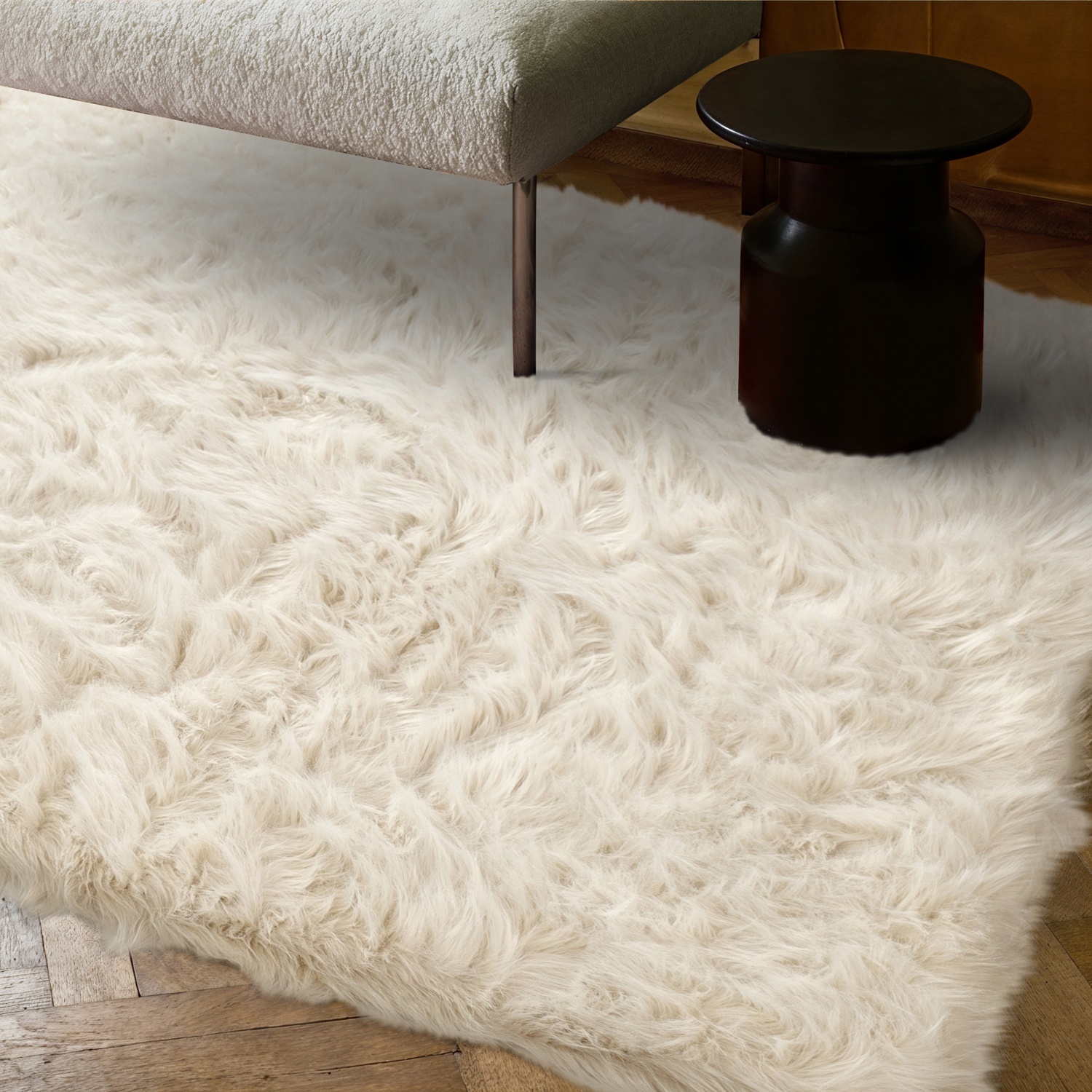 Tappeto Rya 'Sohar' - Beige