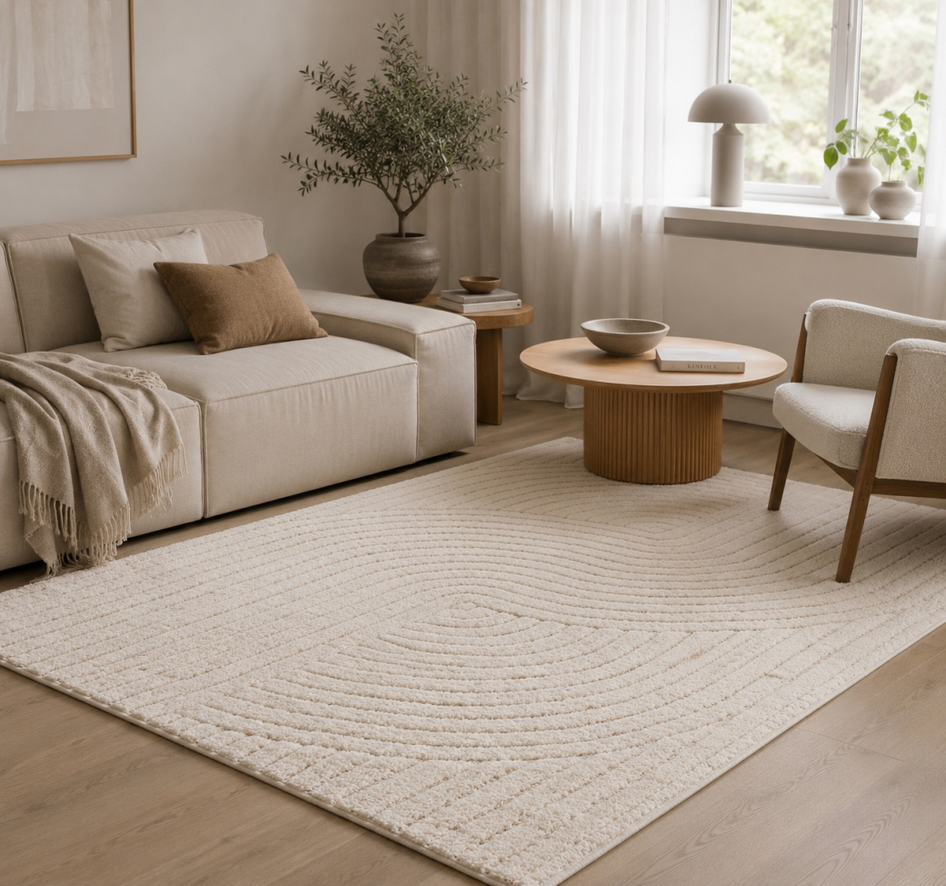 Tappeto Rya 'Wendy' - Bianco