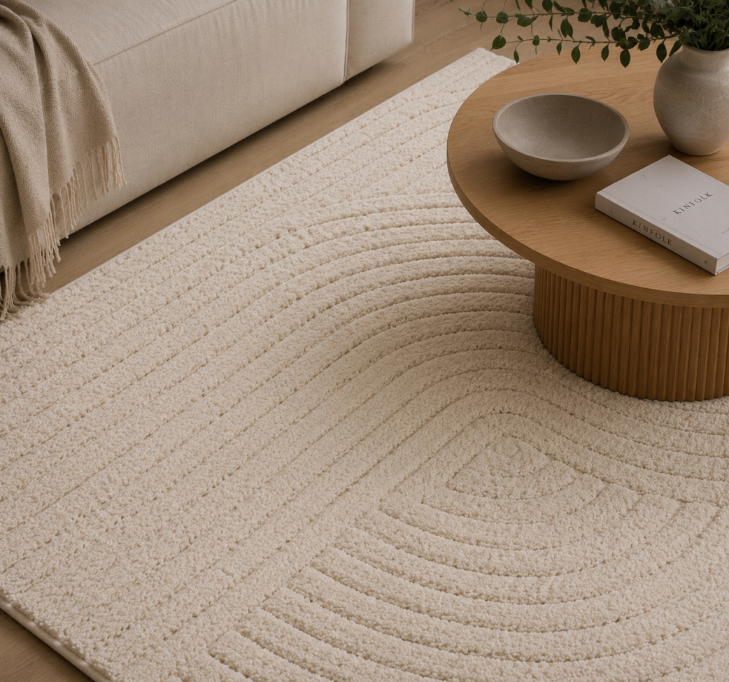 Tappeto Rya 'Wendy' - Bianco