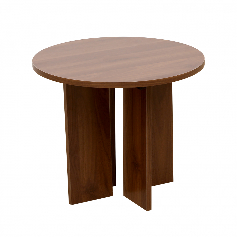 Tavolino 'Créme' Rotondo 55 cm - Noce