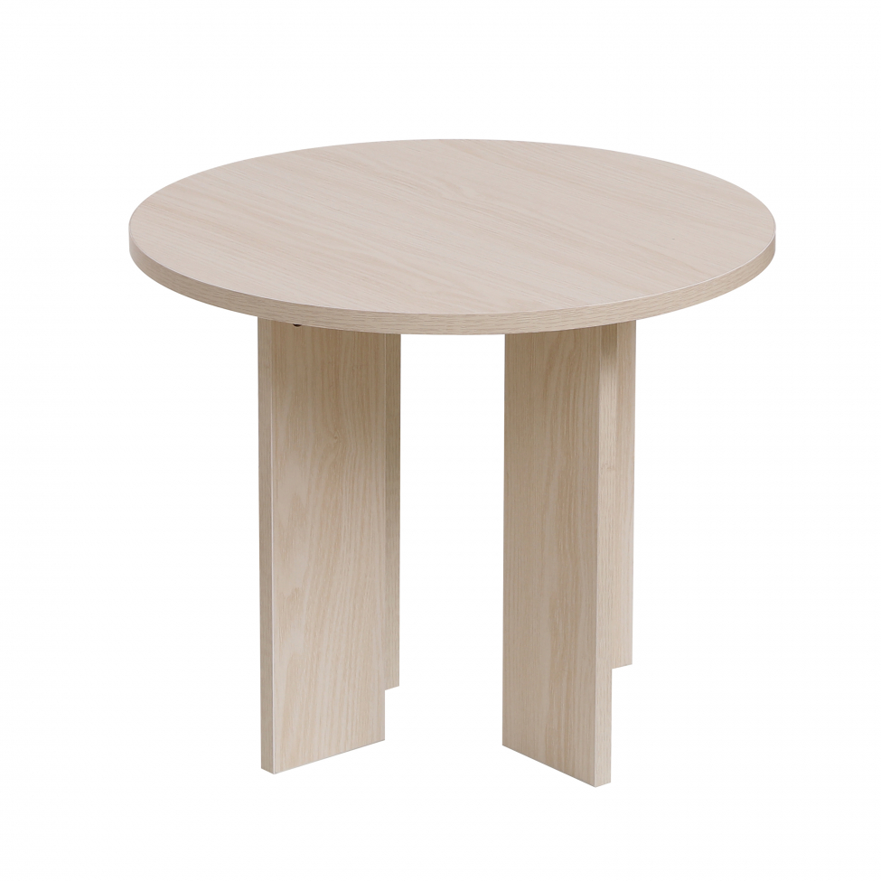 Tavolino 'Créme' Rotondo 55 cm - Naturale