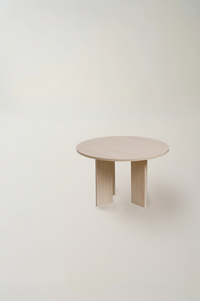 Tavolino 'Créme' Rotondo 75 cm - Naturale