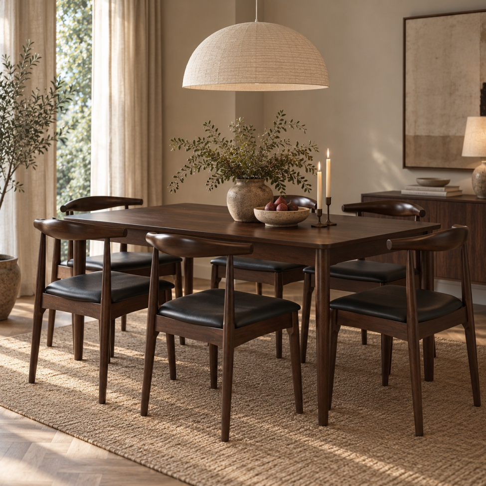Tavolo da pranzo 'Fager' 135 cm - Noce
