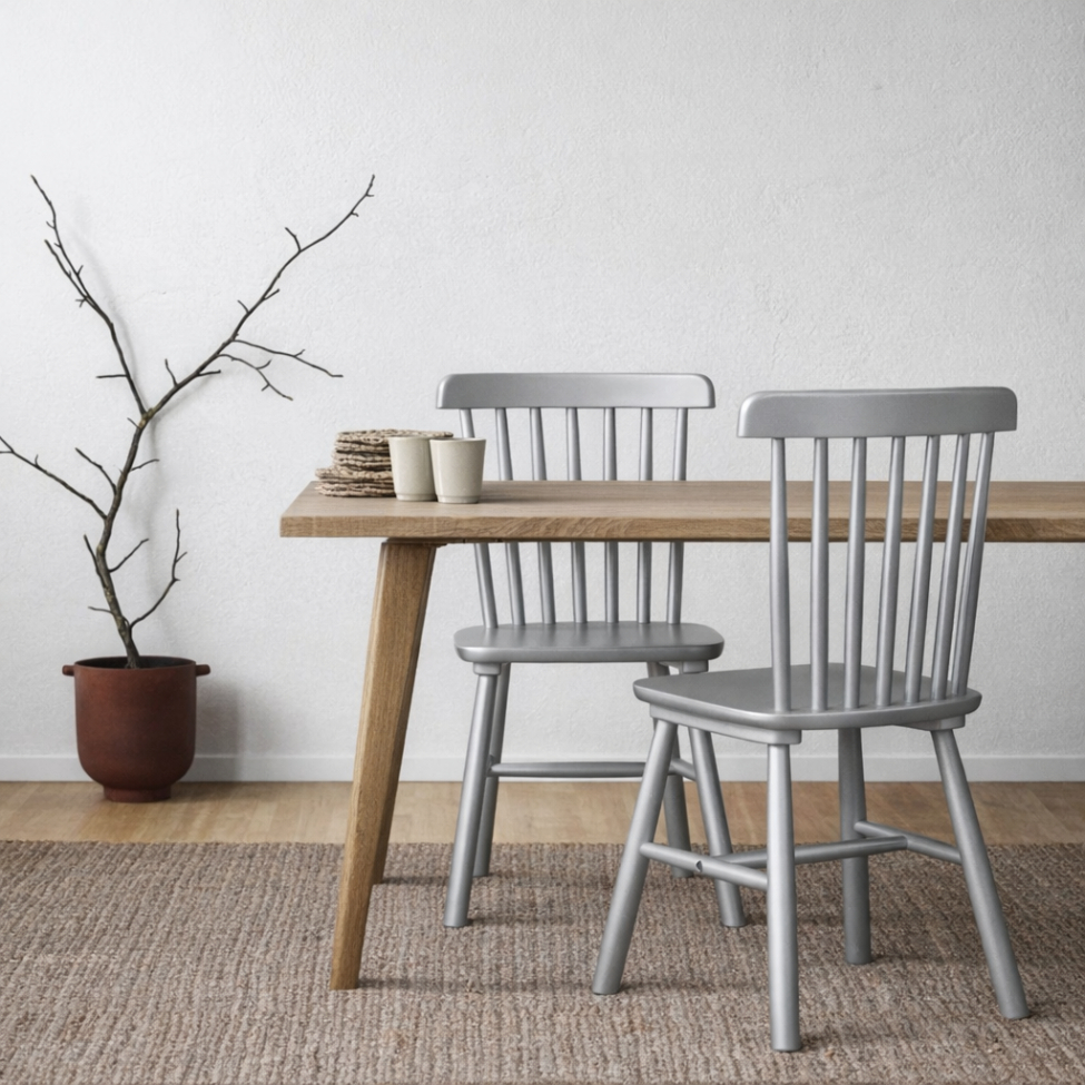 Sedia 'Elsa' - Grigio argento