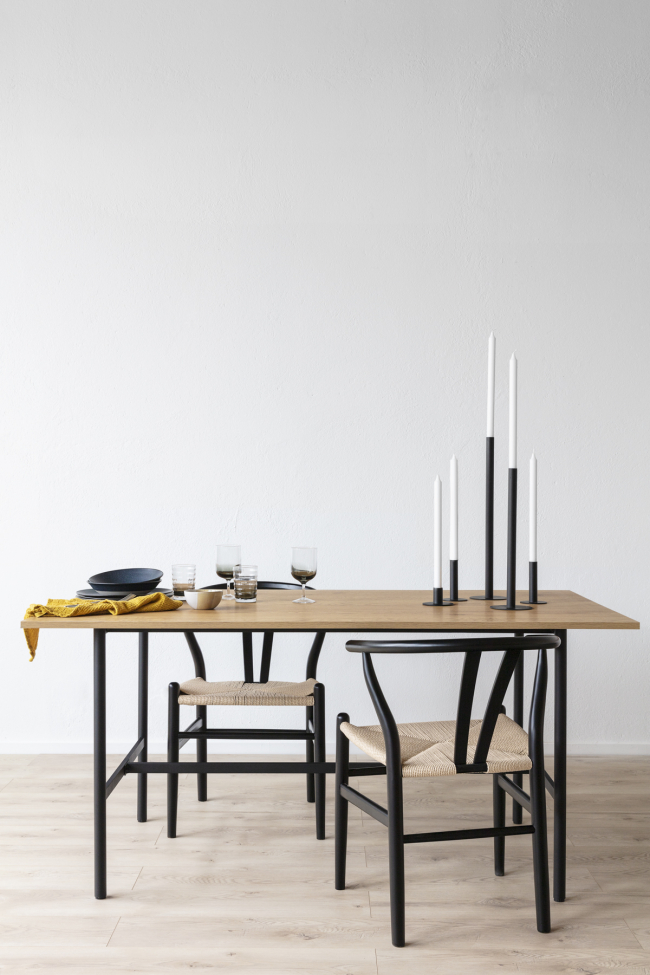 Sedia 'Alta' - Nero/Beige