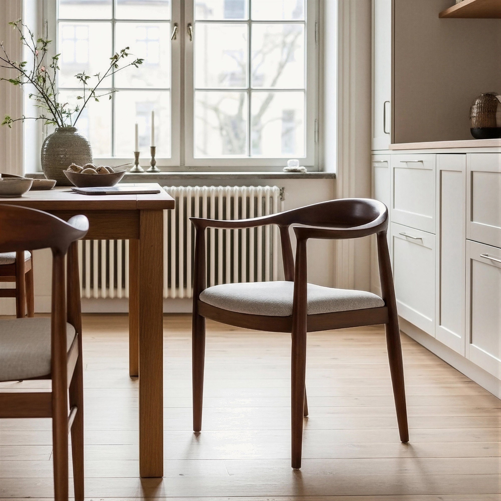 Sedia 'Ask' - Noce/Grigio