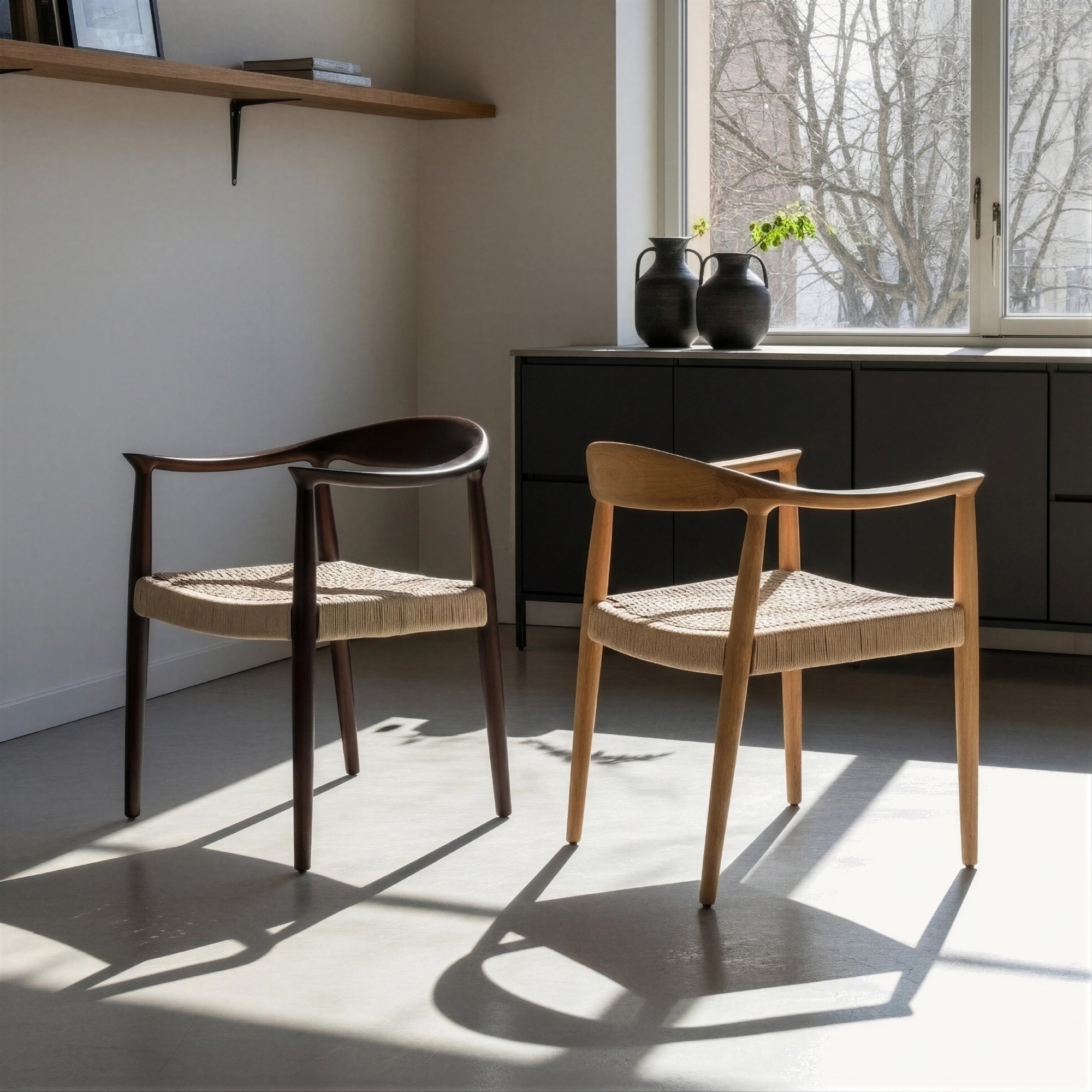 Sedia 'Ask' - Noce