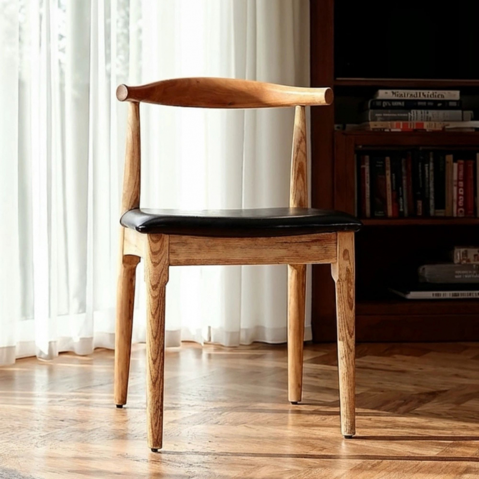 Sedia 'Fager' - Naturale/Nero