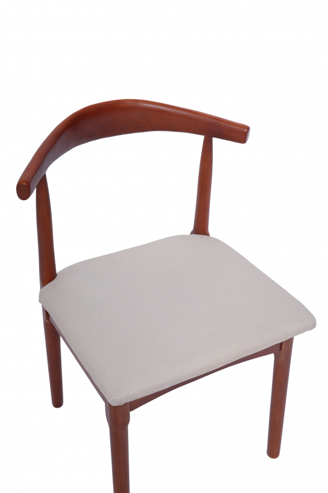 Sedia 'Fager' - Noce/Beige