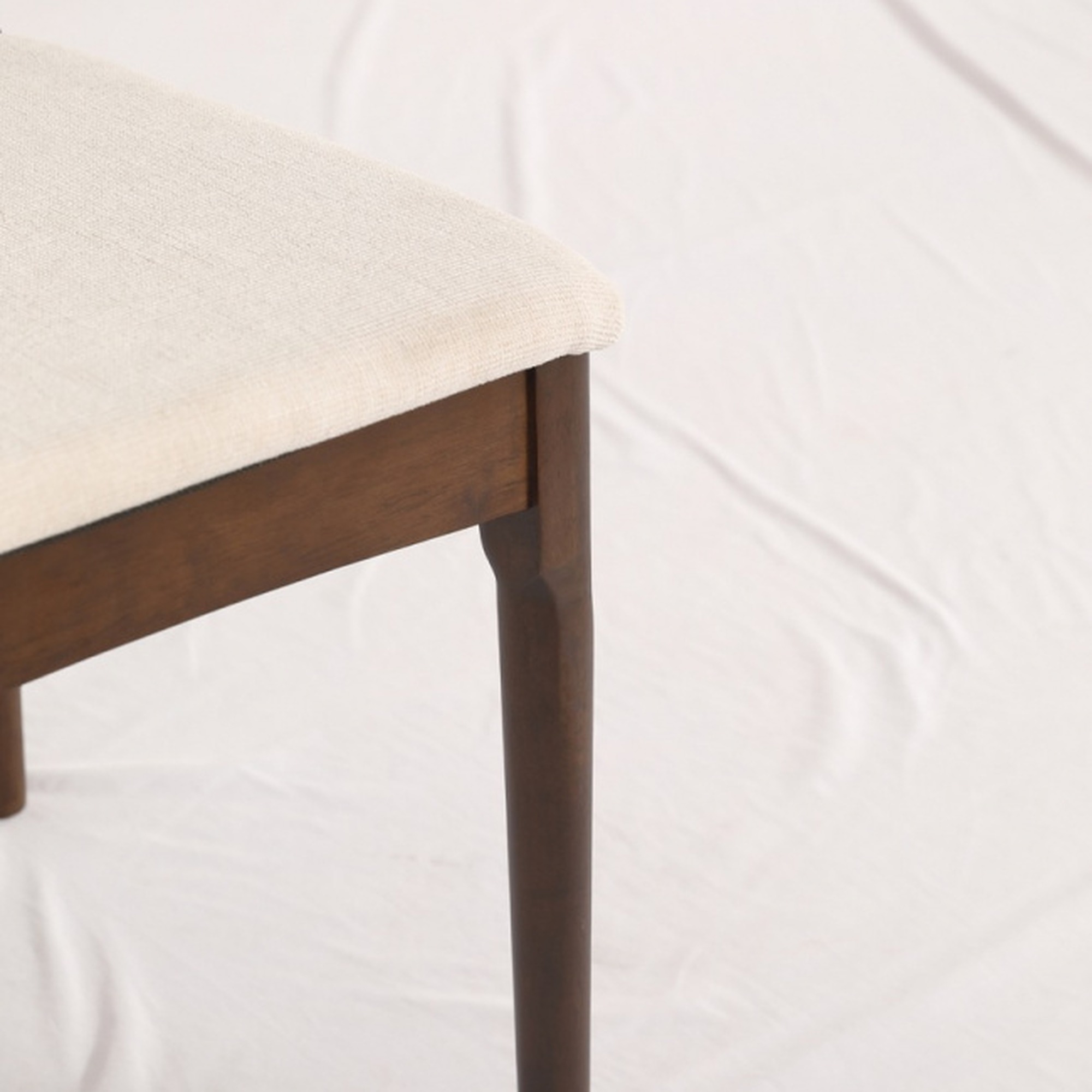 Sedia 'Fager' - Noce/Beige