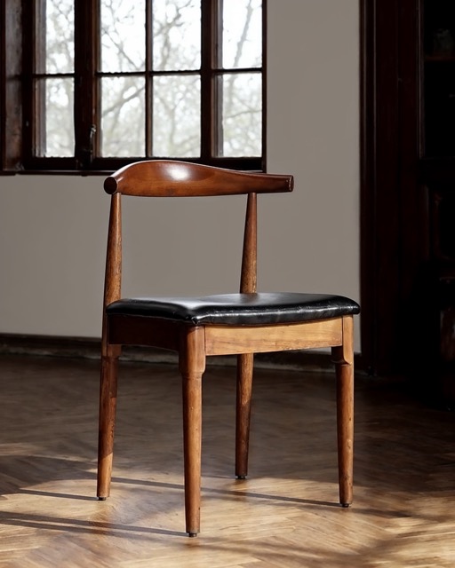 Sedia 'Fager' - Noce/Nero