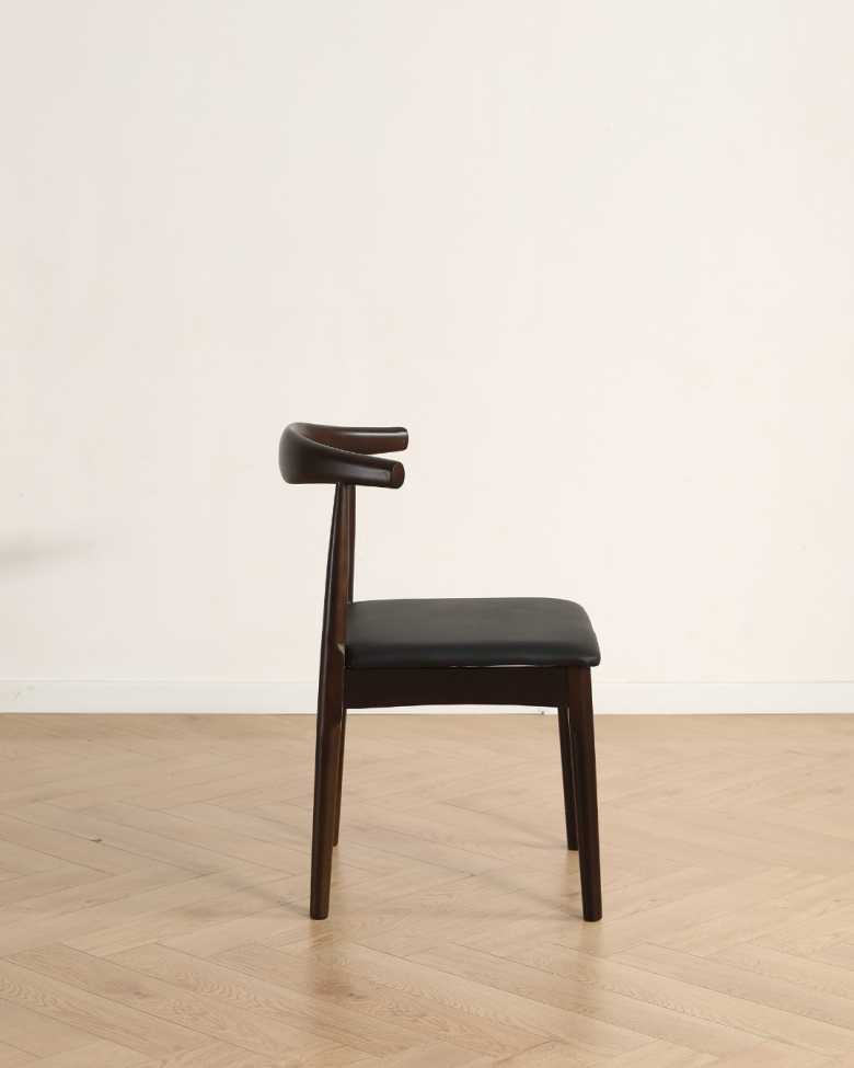 Sedia 'Fager' - Noce/Nero