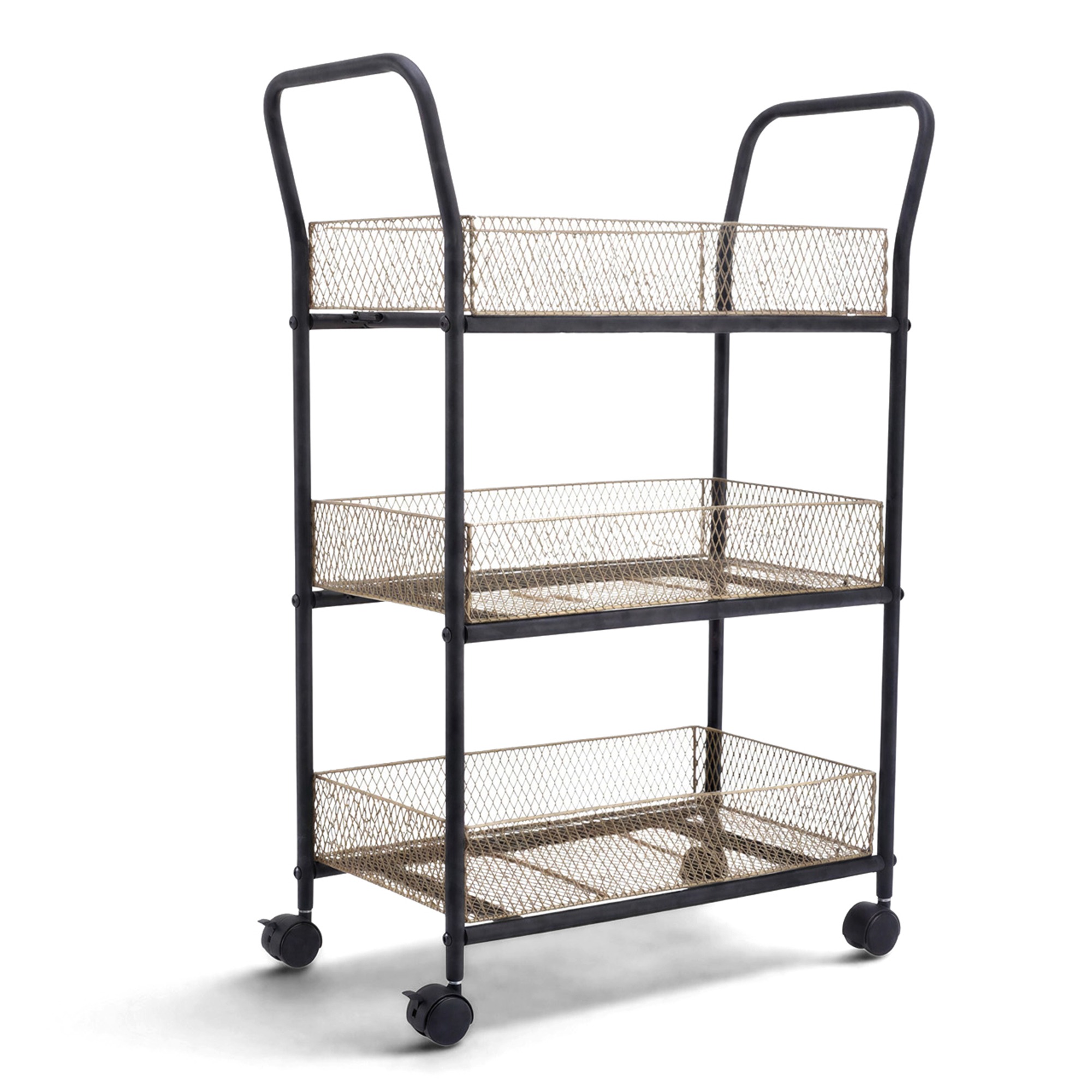 Carrello da cucina 'N&auml;t' - Nero/Legno