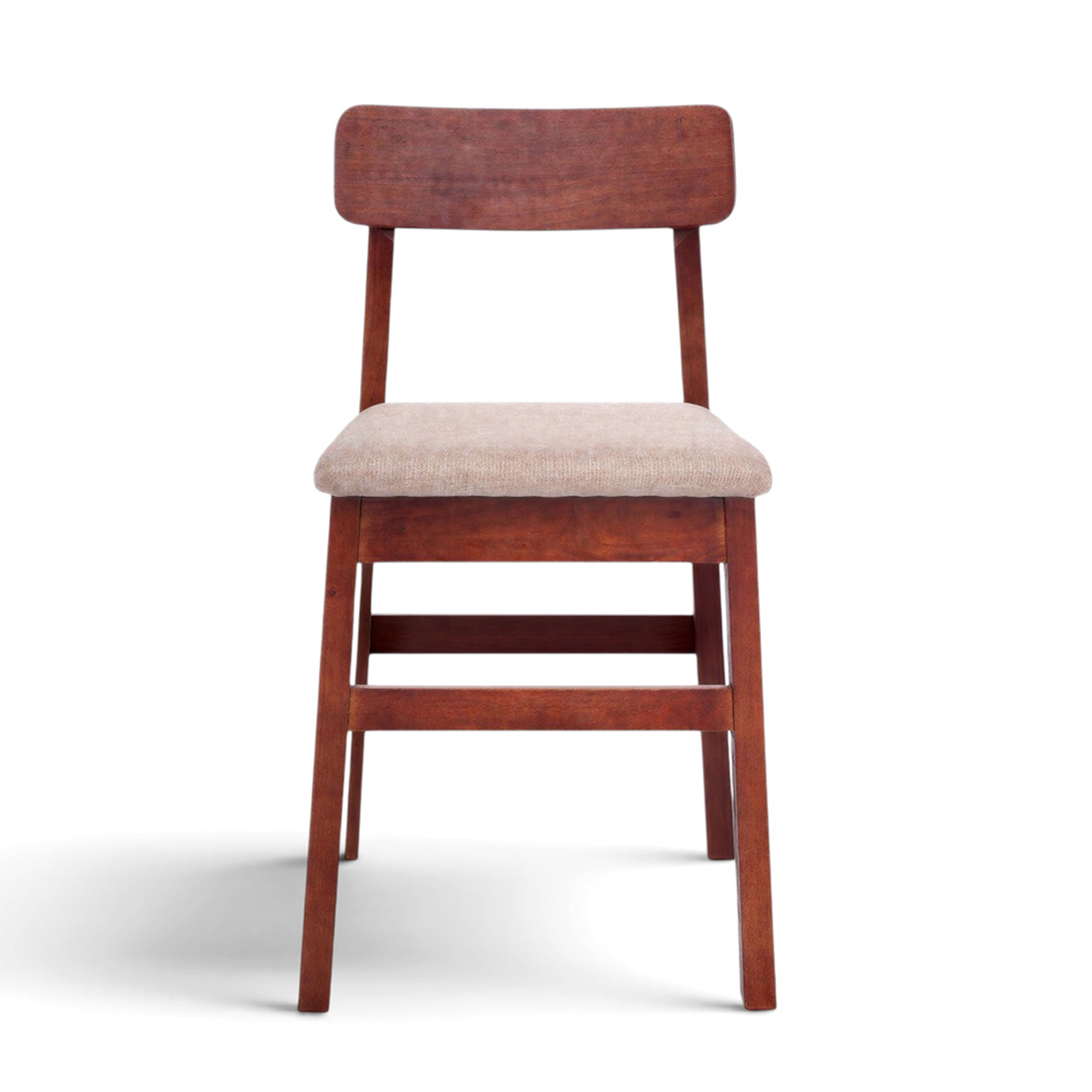 Sedia 'Ålesund' - Noce/Beige