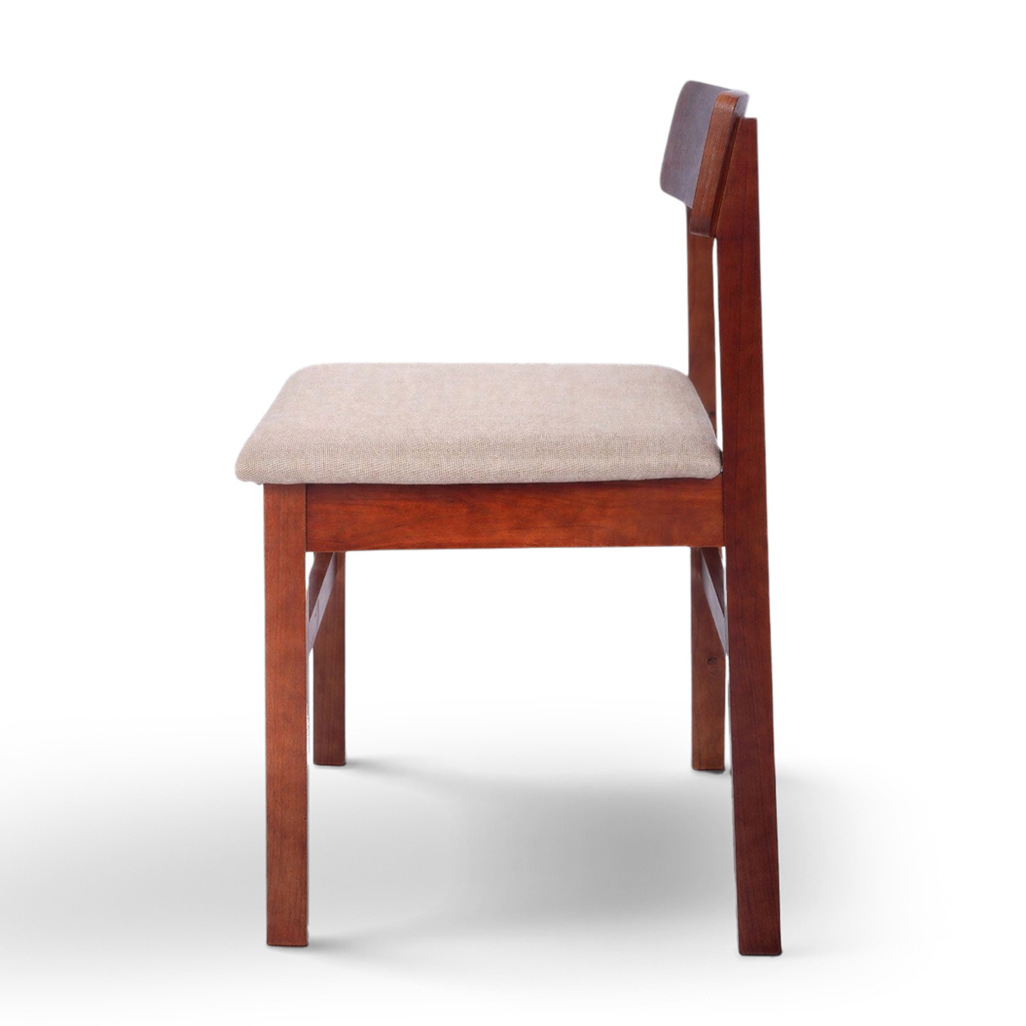 Sedia 'Ålesund' - Noce/Beige