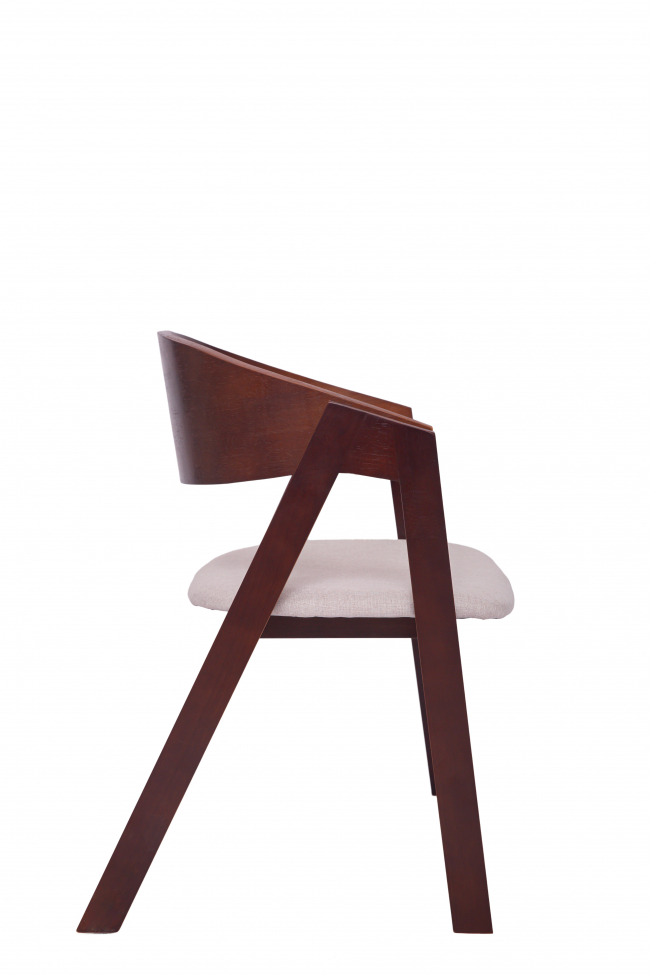 Sedia 'Voss' - Noce/Grigio