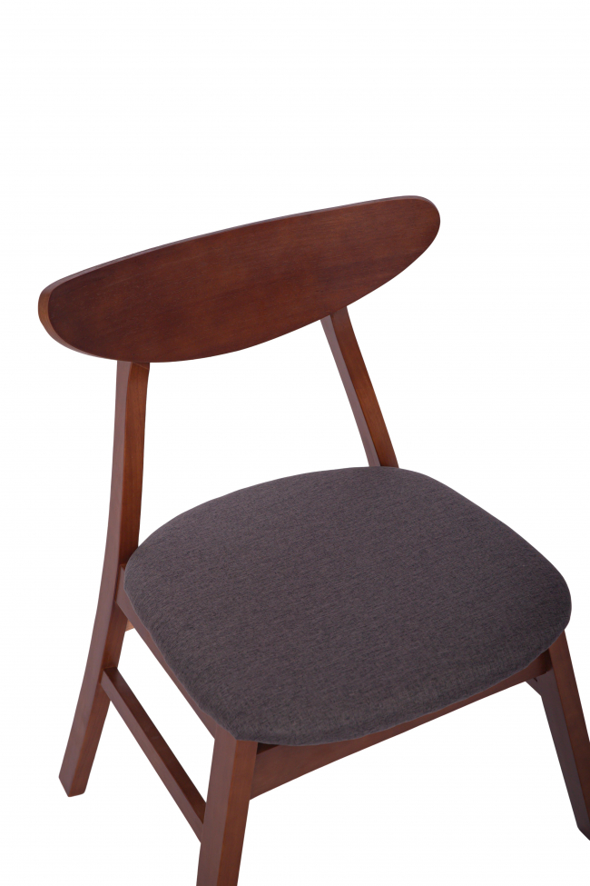 Sedia 'Asta' - Noce/Grigio scuro
