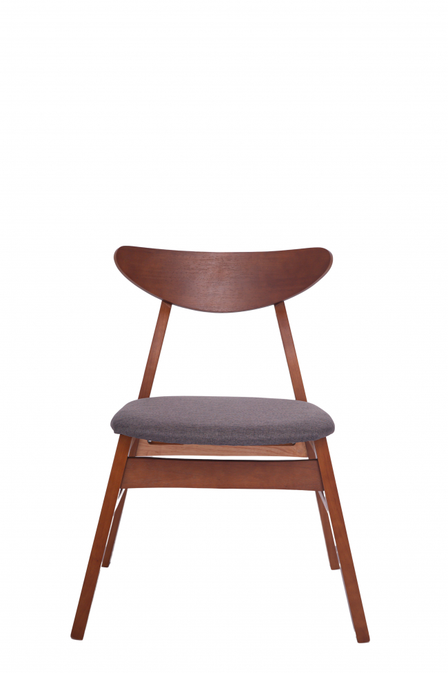 Sedia 'Asta' - Noce/Grigio scuro