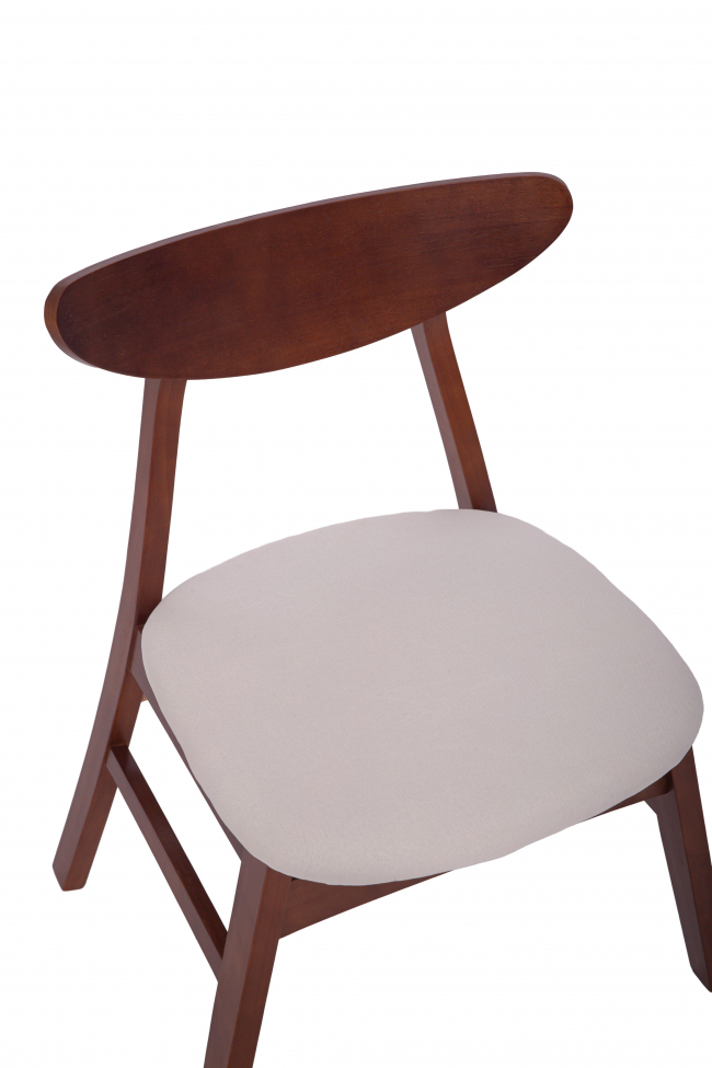 Sedia 'Asta' - Noce/Bianco