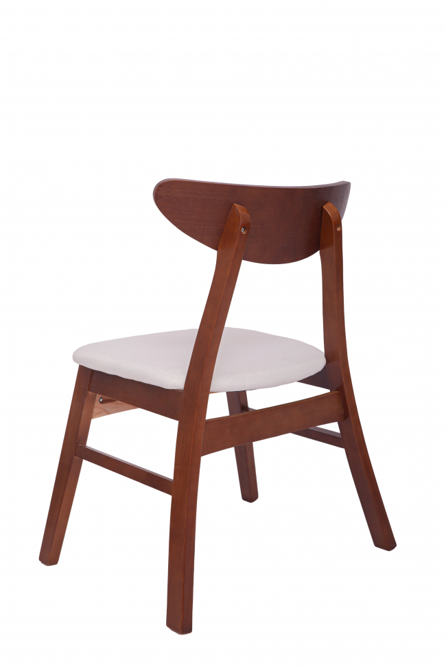 Sedia 'Asta' - Noce/Bianco