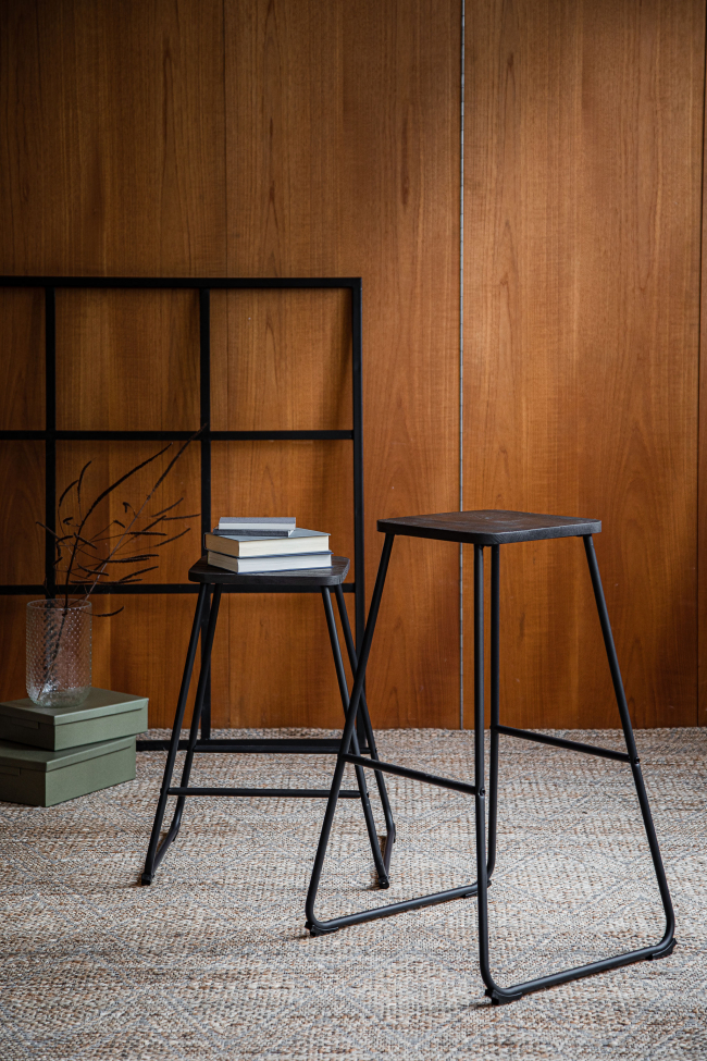 Sgabello 'Borås' - Marrone/Nero