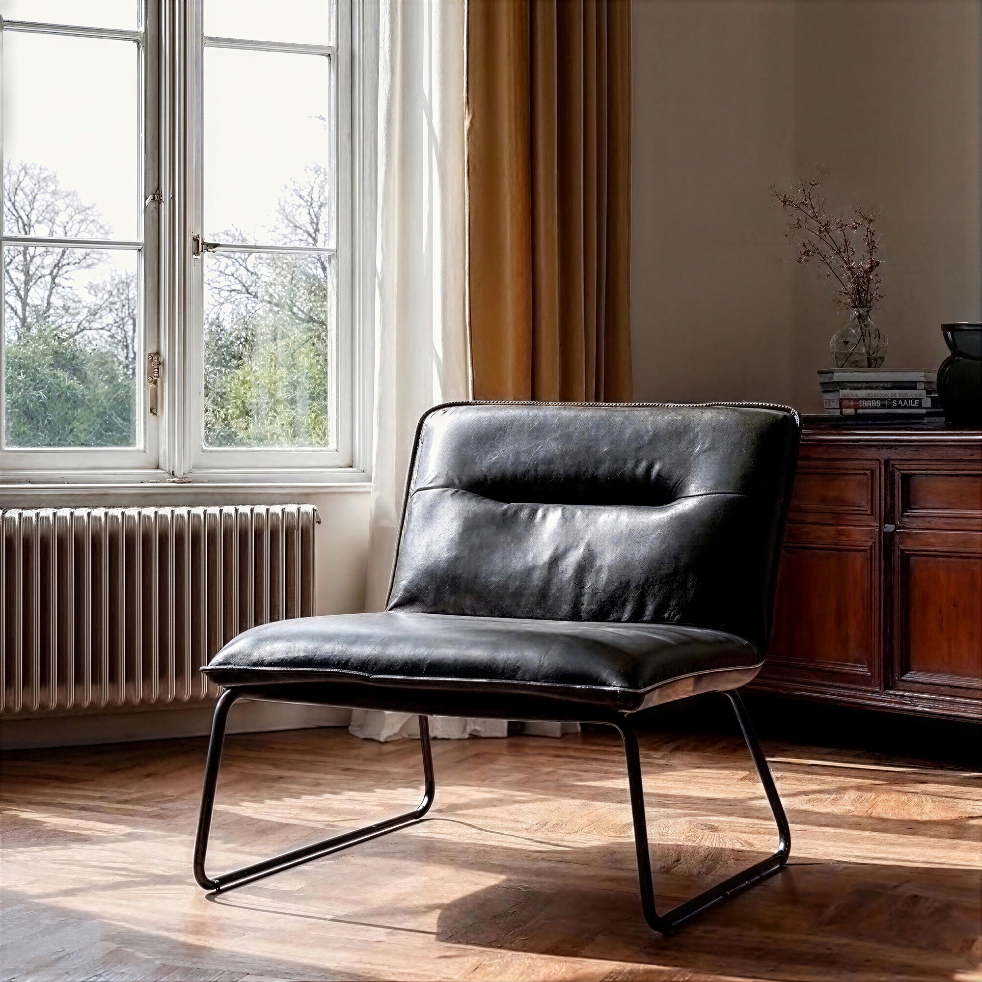 Poltrona 'Chelsea' - Nero