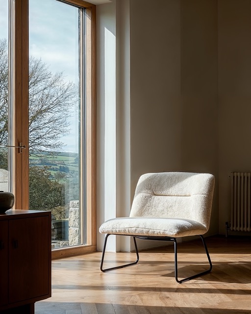 Poltrona 'Chelsea' - Bianco/Teddy