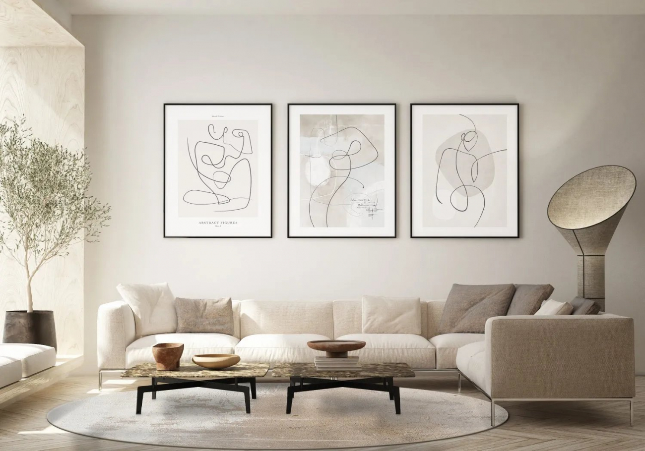 Tappeto rotondo 'Bornos' 200cm - Beige/Grigio