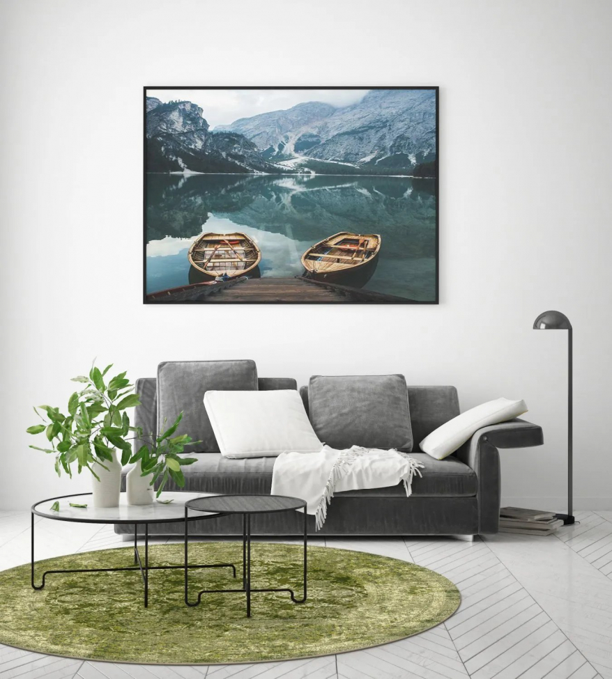 Tappeto rotondo 'Denizli' 200cm - Verde