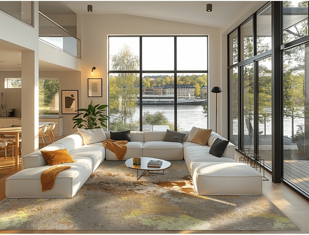 Tappeto Wilton 'Elena' 240x340cm - Beige/Oro