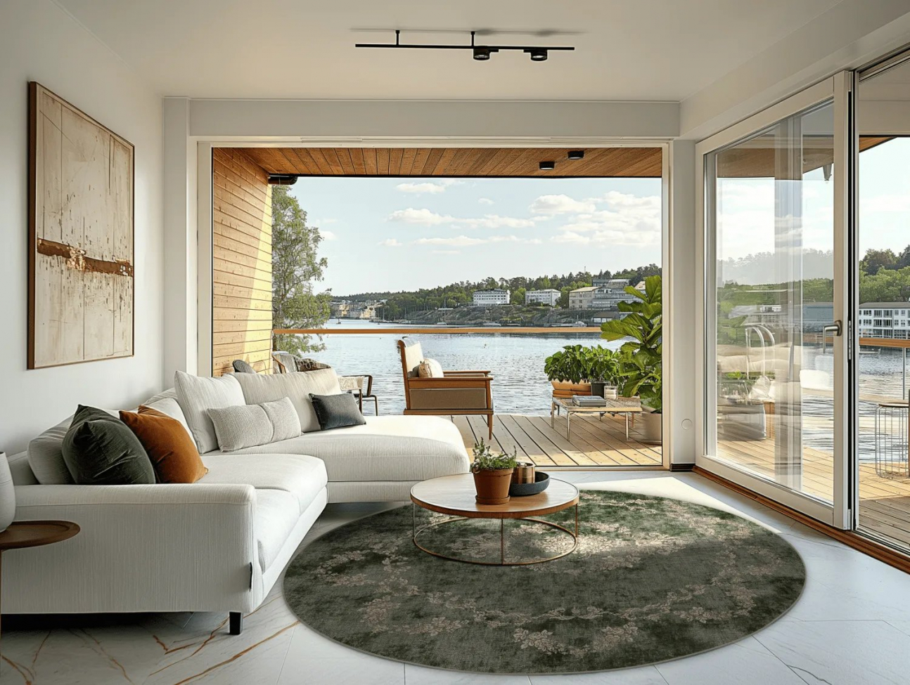 Tappeto rotondo 'Taknis' 200cm - Verde